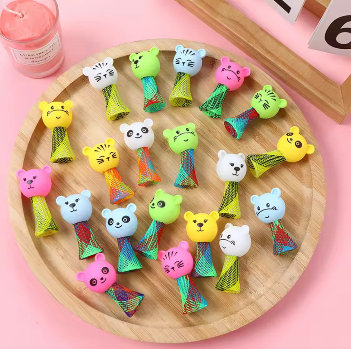 5pcs Kids Spring Bouncing Launcher Toy, Cute Jumping Doll Spring Toy, Creative Cartoon Jumping Spring Toy 5pcs Kids Spring Bouncing Launcher Toy, Cute Jumping Doll Spring Toy, Creative Cartoon Jumping Spring Toy